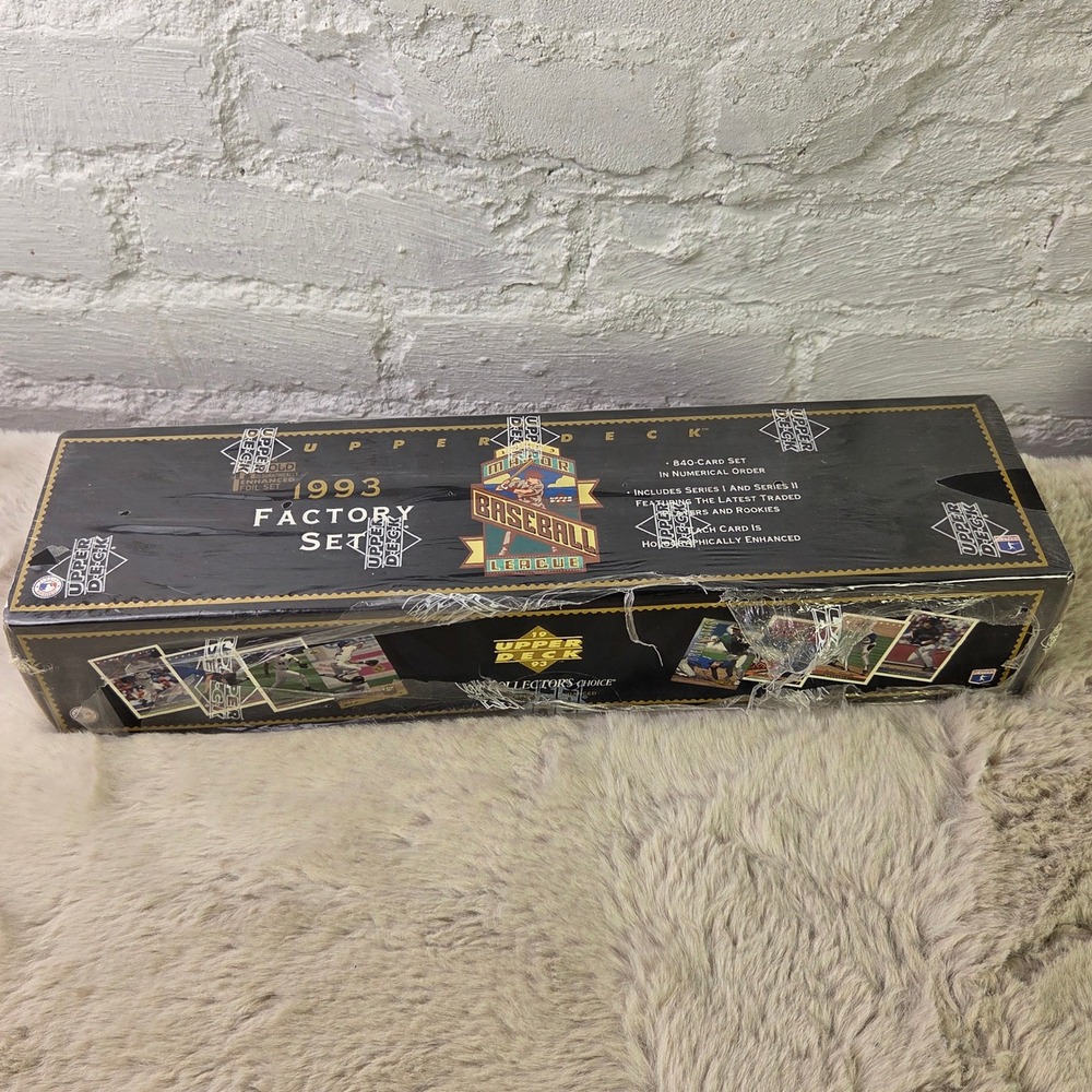 1993 Upper Deck MLB Baseball Factory Set Sealed Gold Holographically Foil